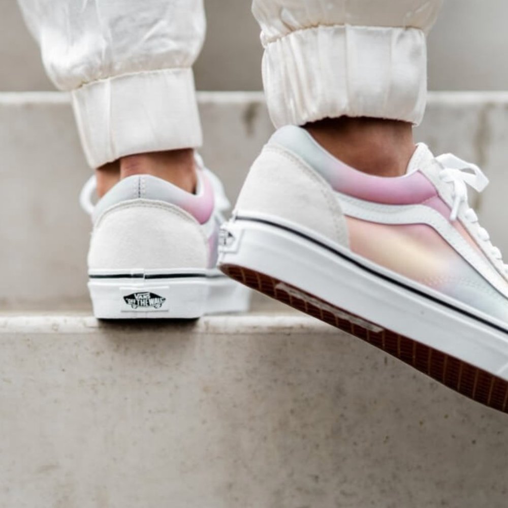 Vans Old Skool Aura Shift & White Skate Sneakers - Picture 12 of 15